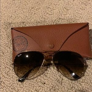 Rayban brown/gold aviators